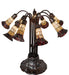 Meyda Lighting Lighting 24" High Stained Glass Pond Lily 10 Light Table Lamp