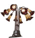 Meyda Lighting Lighting 24" High Stained Glass Pond Lily 10 Light Table Lamp