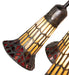 Meyda Lighting Lighting 24" High Stained Glass Pond Lily 10 Light Table Lamp