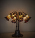 Meyda Lighting Lighting 24" High Stained Glass Pond Lily 10 Light Table Lamp