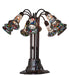 Meyda Lighting Lighting 24" High Stained Glass Pond Lily 10 Light Table Lamp