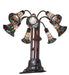 Meyda Lighting Lighting 24" High Stained Glass Pond Lily 10 Light Table Lamp
