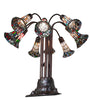 Meyda Lighting Lighting 24" High Stained Glass Pond Lily 10 Light Table Lamp