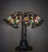 Meyda Lighting Lighting 24" High Stained Glass Pond Lily 10 Light Table Lamp