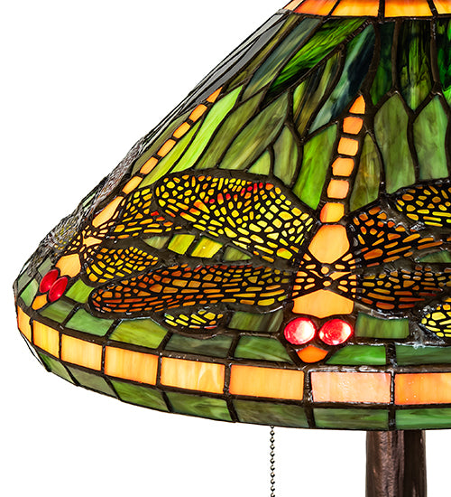 Meyda Lighting Lighting 24" High Tiffany Dragonfly Table Lamp