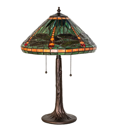 Meyda Lighting Lighting 24" High Tiffany Dragonfly Table Lamp