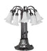 Meyda Lighting Lighting 24" High White Tiffany Pond Lily 12 Light Table Lamp