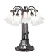 Meyda Lighting Lighting 24" High White Tiffany Pond Lily 12 Light Table Lamp