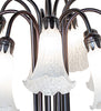 Meyda Lighting Lighting 24" High White Tiffany Pond Lily 12 Light Table Lamp