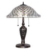 Meyda Lighting Lighting 25" High Diamond & Jewel Recurve Table Lamp