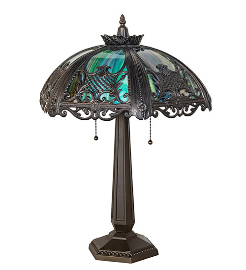 Meyda Lighting Lighting 25" High Lattice Filigree Table Lamp