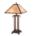 Meyda Lighting Lighting 25" High Mission Prime Table Lamp