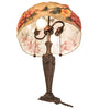 Meyda Lighting Lighting 25" High Puffy Butterfly & Flowers Table Lamp
