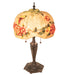 Meyda Lighting Lighting 25" High Puffy Butterfly & Flowers Table Lamp
