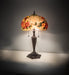 Meyda Lighting Lighting 25" High Puffy Butterfly & Flowers Table Lamp