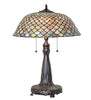 Meyda Lighting Lighting 25" High Tiffany Fishscale Table Lamp