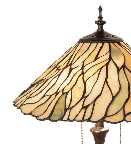 Meyda Lighting Lighting 25" High Willow Jadestone Table Lamp
