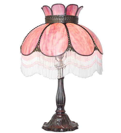 Meyda Lighting Lighting 26" High Anabelle Fringed Table Lamp
