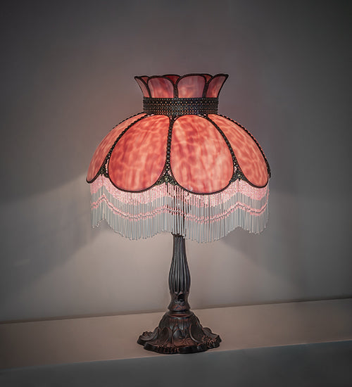 Meyda Lighting Lighting 26" High Anabelle Fringed Table Lamp