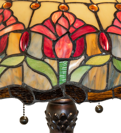 Meyda Lighting Lighting 26" High Colonial Tulip Table Lamp