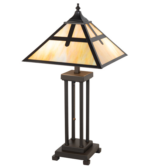 Meyda Lighting Lighting 26" High Cross Mission Table Lamp