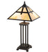 Meyda Lighting Lighting 26" High Cross Mission Table Lamp