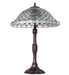 Meyda Lighting Lighting 26" High Diamond & Jewel Recurve Table Lamp