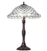 Meyda Lighting Lighting 26" High Diamond & Jewel Recurve Table Lamp