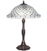 Meyda Lighting Lighting 26" High Diamond & Jewel Recurve Table Lamp