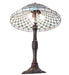 Meyda Lighting Lighting 26" High Diamond & Jewel Recurve Table Lamp