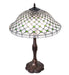 Meyda Lighting Lighting 26" High Diamond & Jewel Recurve Table Lamp