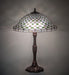 Meyda Lighting Lighting 26" High Diamond & Jewel Recurve Table Lamp