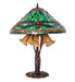 Meyda Lighting Lighting 26" High Dragonfly Tiffany Pond Lily Table Lamp