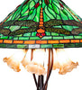 Meyda Lighting Lighting 26" High Dragonfly Tiffany Pond Lily Table Lamp