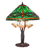 Meyda Lighting Lighting 26" High Dragonfly Tiffany Pond Lily Table Lamp