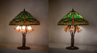 Meyda Lighting Lighting 26" High Dragonfly Tiffany Pond Lily Table Lamp