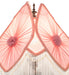 Meyda Lighting Lighting 26" High Fabric & Fringe Pink Pontiff Accent Lamp