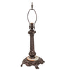 Meyda Lighting Lighting 26" High Fabric & Fringe Pink Pontiff Accent Lamp
