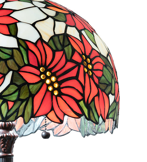 Meyda Lighting Lighting 26" High Poinsettia Table Lamp