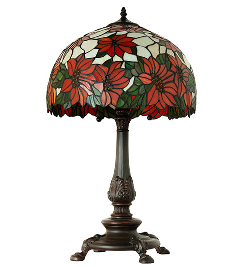 Meyda Lighting Lighting 26" High Poinsettia Table Lamp