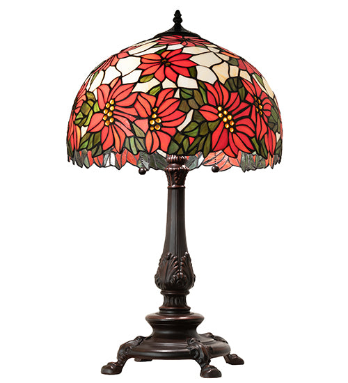 Meyda Lighting Lighting 26" High Poinsettia Table Lamp