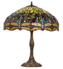 Meyda Lighting Lighting 26" High Tiffany Hanginghead Dragonfly Table Lamp