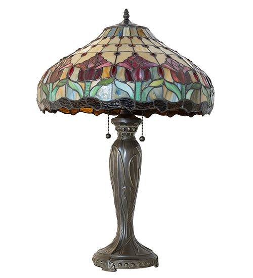 Meyda Lighting Lighting 27" High Colonial Tulip Table Lamp
