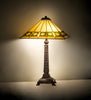 Meyda Lighting Lighting 27" High Diamond Band Mission Table Lamp