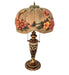 Meyda Lighting Lighting 27" High Puffy Butterfly & Flowers Table Lamp