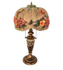 Meyda Lighting Lighting 27" High Puffy Butterfly & Flowers Table Lamp