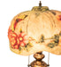 Meyda Lighting Lighting 27" High Puffy Butterfly & Flowers Table Lamp