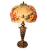 Meyda Lighting Lighting 27" High Puffy Butterfly & Flowers Table Lamp