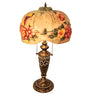 Meyda Lighting Lighting 27" High Puffy Butterfly & Flowers Table Lamp