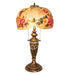 Meyda Lighting Lighting 27" High Puffy Butterfly & Flowers Table Lamp